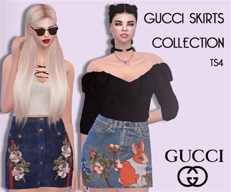 gucci red skirt|Gucci skirt sims 4.